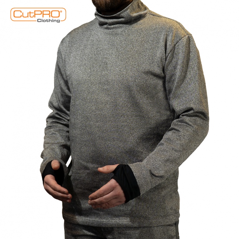 CutPRO® Turtleneck Top with Rear Half Zip
