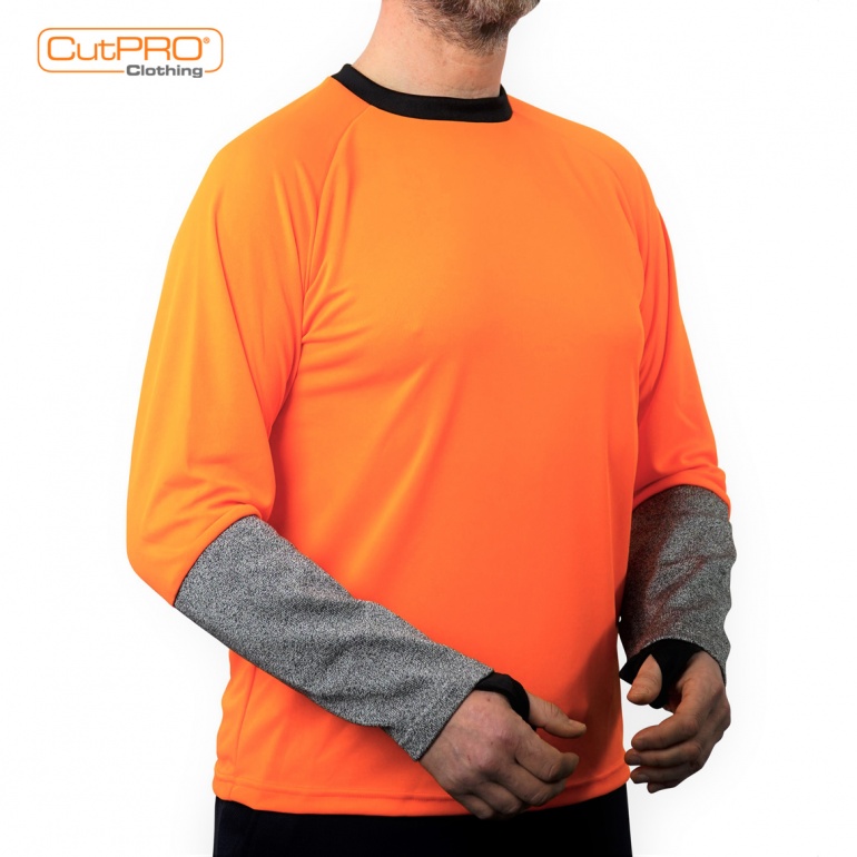 Crew Neck Top with Half Armguard