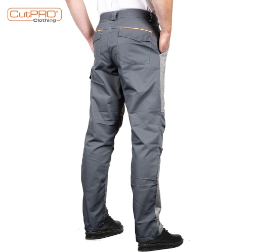 Cut Resistant Trousers with Front Protection and Adjustable Leg