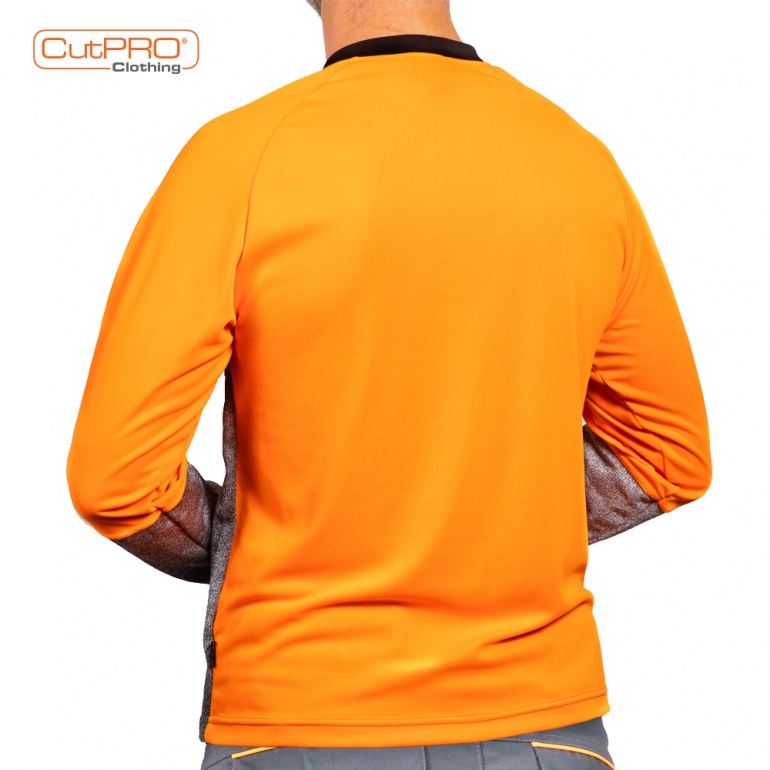 Cut Resistant Top - Crew Neck and Belly Patch rear