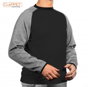 Black Crew Neck Full Armguard