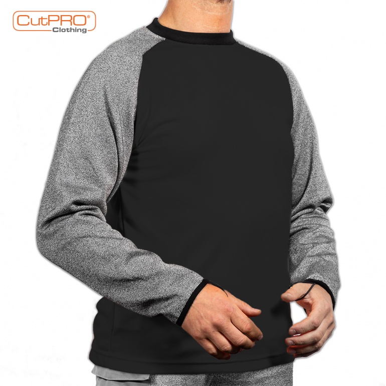 Black Crew Neck Full Armguard