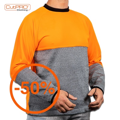 Cut Resistant Top - Crew Neck and Belly Patch