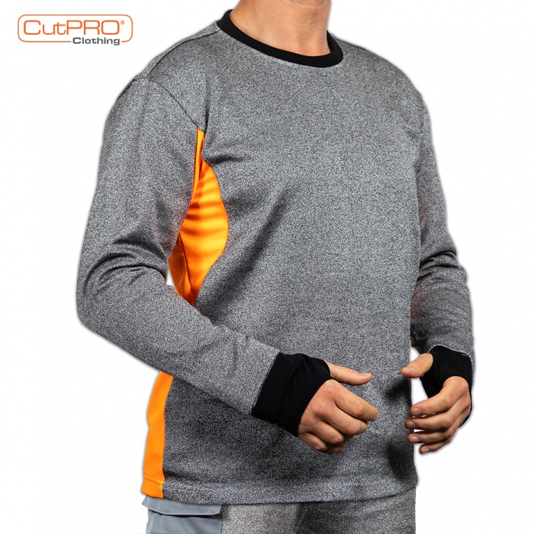 Cut Resistant Sweatshirts with Crew Neck