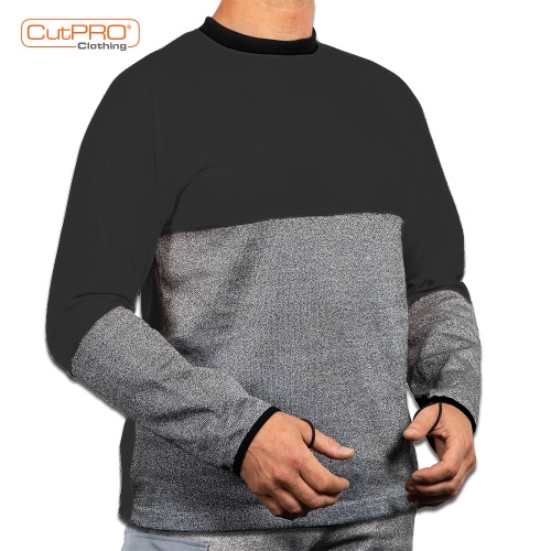 Crew Neck Top with Half Armguard & Belly Patch